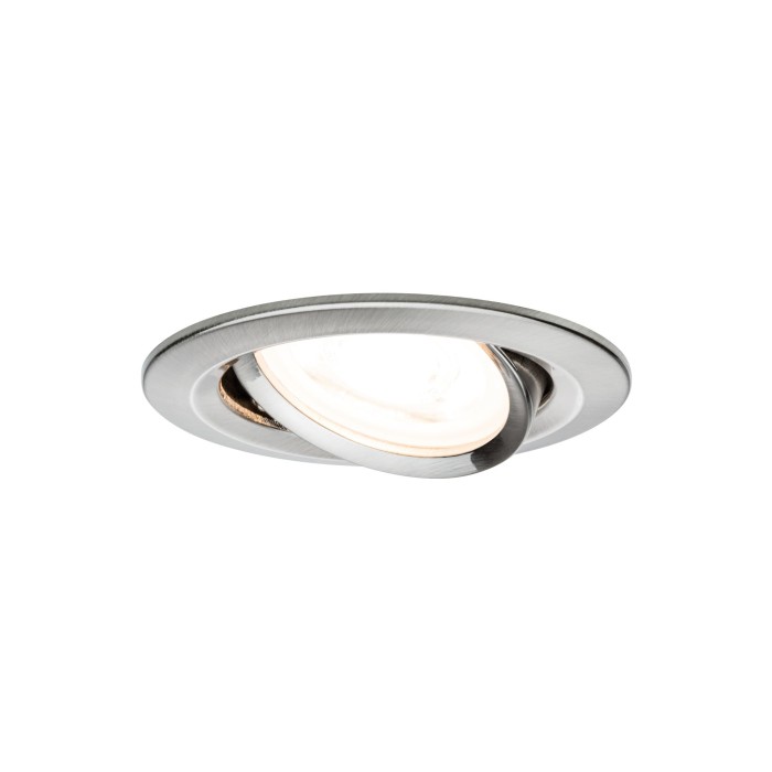 Set spoturi încastrabile Nova rotunde, orientabile LED 3x6,5 W 230V GU10 51mm metal mat, flux luminos variabil în 3 pași [2]