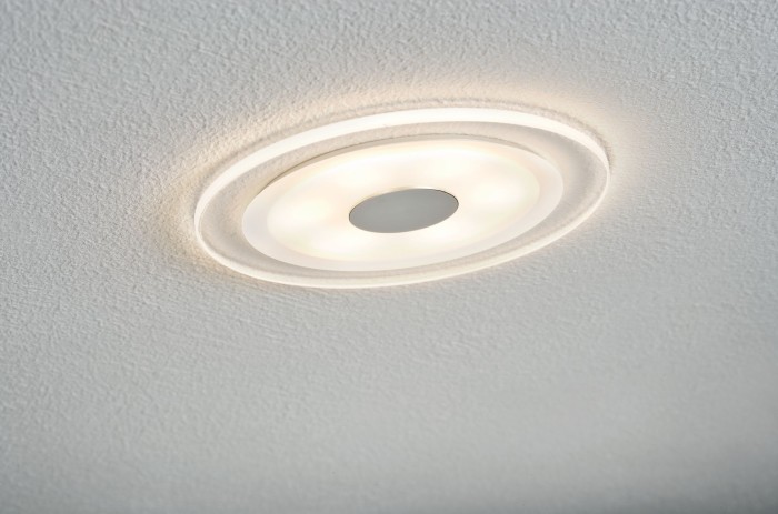 Set spoturi încastrabile Whirl rotunde cu flux luminos variabil LED 3x6W 18VA 350mA 150mm aluminiu/satin [4]