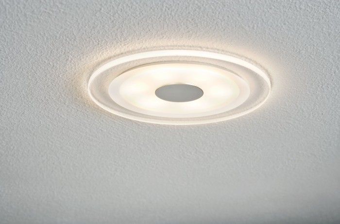Set spoturi încastrabile Whirl rotunde LED 3x6W 18VA 150mm aluminiu periat/satin, aluminiu/acryl [5]