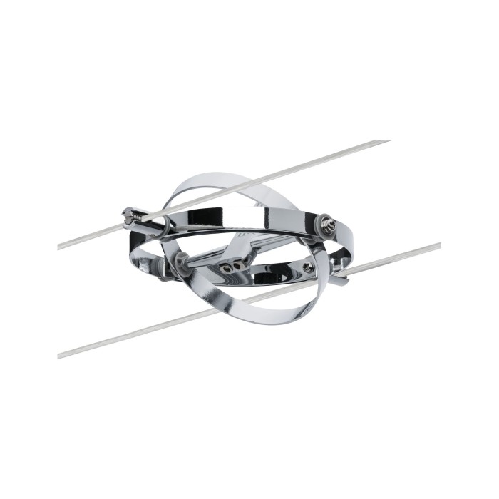 Set spoturi pe cablu Cardan max 8x10W GU5,3 crom mat/crom 230/12V 80VA metal [4]