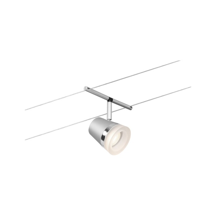 Set spoturi pe cablu Cone Basic GU5,3, max. 5x10W, 230/12V, crom mat-crom [5]