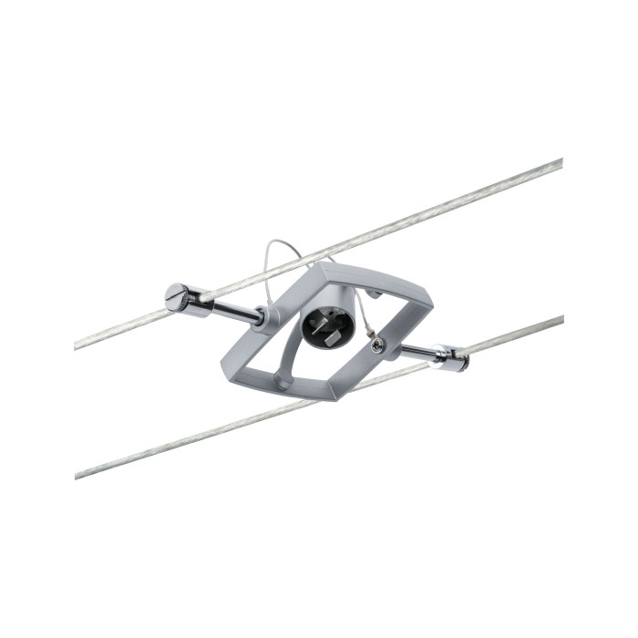 Set spoturi pe cablu Mac II max 7x10W GU5,3 crom mat 230/12V 80VA metal/plastic [4]