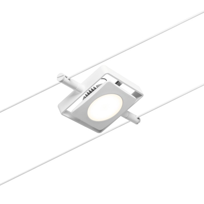 Set spoturi pe cablu MacLED 5x450lm 5x4,5W 3000K  230/12V alb-crom [5]