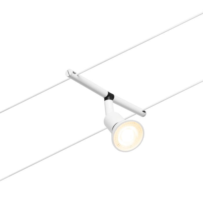 Set spoturi pe cablu Salt Basic GU5,3, max. 5x10W, 230/12V, alb mat-crom [5]
