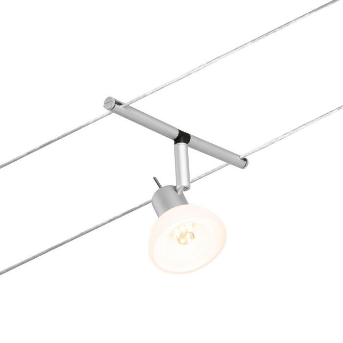 Set spoturi pe cablu Sheela Basic GU5,3, max. 5x10W, 230/12V, crom mat [4]