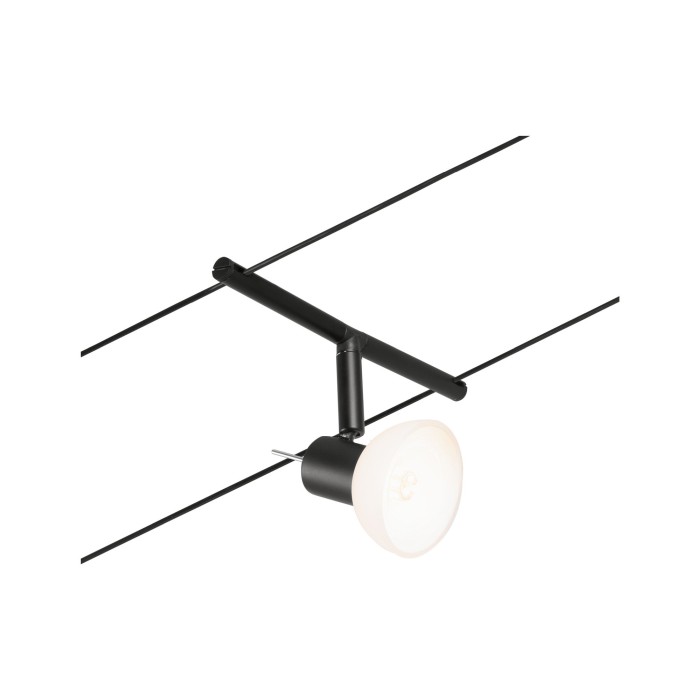 Set spoturi pe cablu Sheela Basic GU5,3, max. 5x10W, 230/12V, negru mat-crom [5]