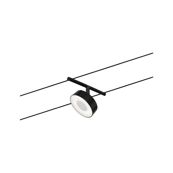 Set spoturi pe cabluri Circle LED 5x400lm 5x5W 3000K  230/12V negru mat-crom [4]