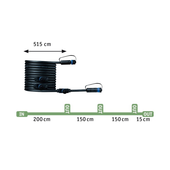 Set spoturi Pike P&S3000K 3 x 3,5W 24V 40°, antracit, plastic, cu transformator inclus [2]