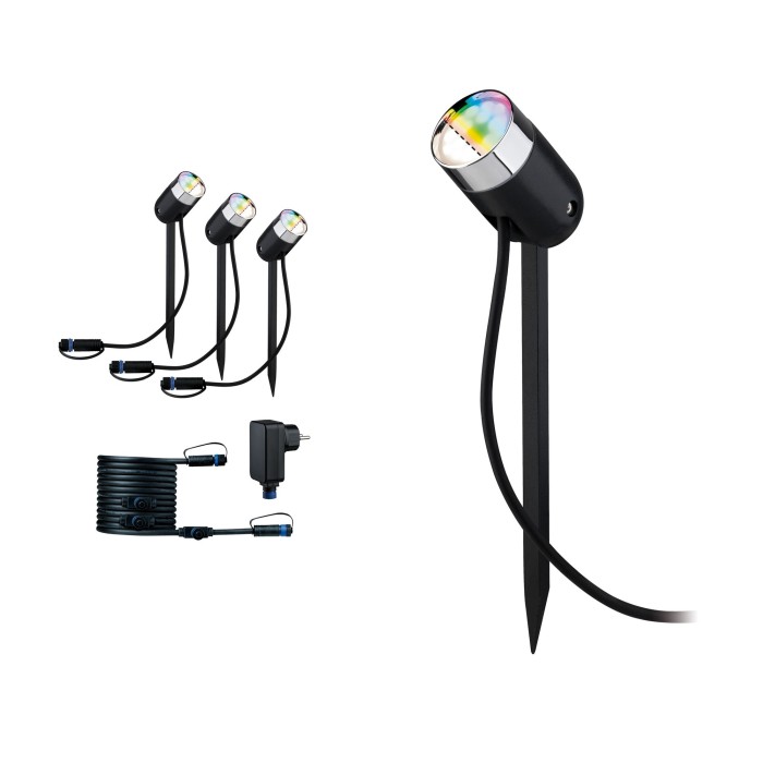 Set spoturi Pike Zigbee P&S RGBW 4W 24V 40°, antracit [2]