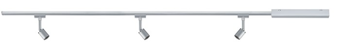 Set URail Pure II max 3x10W GU10 crom mat/crom 230V metal/plastic 1m [2]