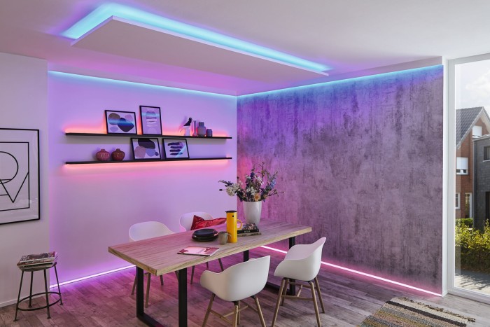 Set bandă MaxLED 250 bază 1,5m RGBW, protecție IP44 9,8W 230/24V [14]