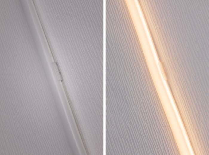 Set bandă MaxLED Flow 3m cu lumină caldă 37W 230/24V 50VA alb [7]