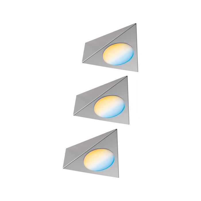Set de bază Clever Connect Trigo 3x2W 12W 2700-6500K 12V, crom mat, cu temperatură de culoare variabilă [2]