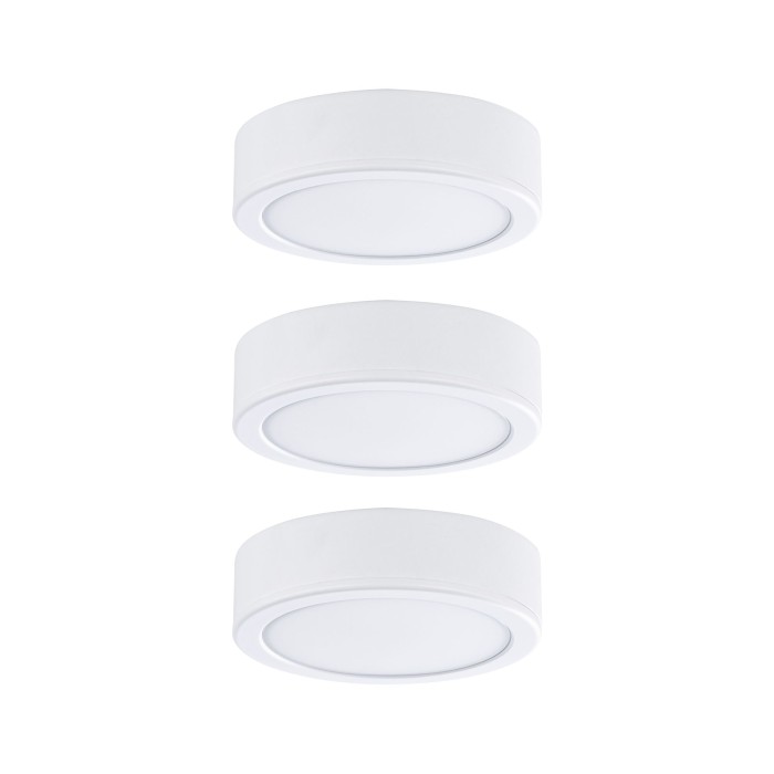 Set panouri LED Pukk 3x3W 12/230V 2700K, alb [2]