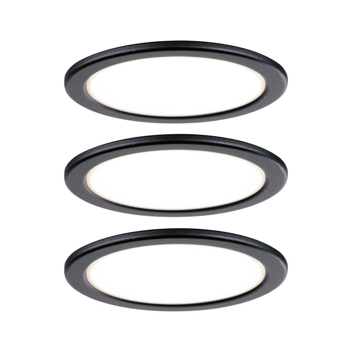 Set panouri LED Pukk 3x3W 12/230V 2700K, negru [2]