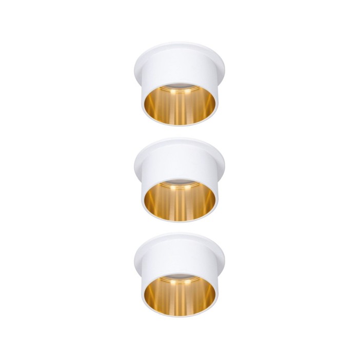 Set spoturi încastrabile Gil Coin 3x6,5W alb/auriu, cu flux luminos variabil în trei pași [2]