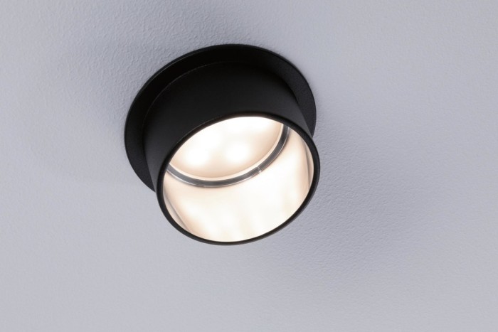 Set spoturi încastrabile Gil Coin 3x6,5W negru/metal mat, cu flux luminos variabil în trei pași [5]