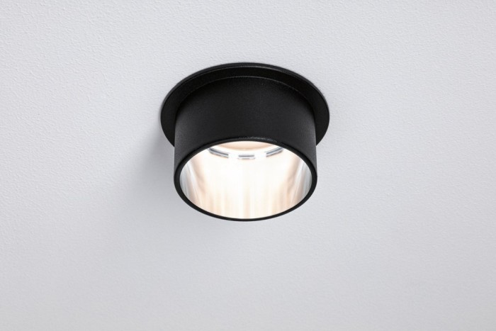 Set spoturi încastrabile Gil Coin 3x6,5W negru/metal mat, cu flux luminos variabil în trei pași [4]