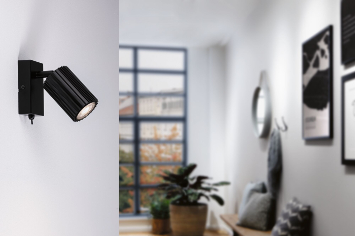 Șild Lirena, GU10, max. 10W, negru mat, metal [5]