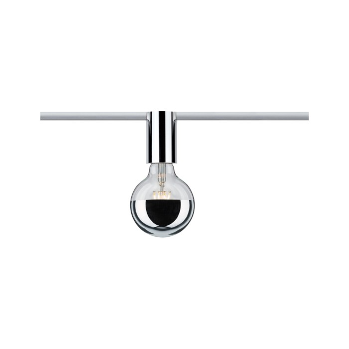 Soclu pentru șină URail max 1x20W E27 crom 230V metal [3]