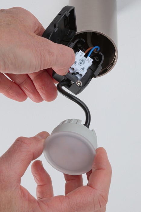Spot aplicat LED Barrel, 2700K, 470lm, 230V, 6W, cu flux luminos variabil în 3 pași, alb mat [5]