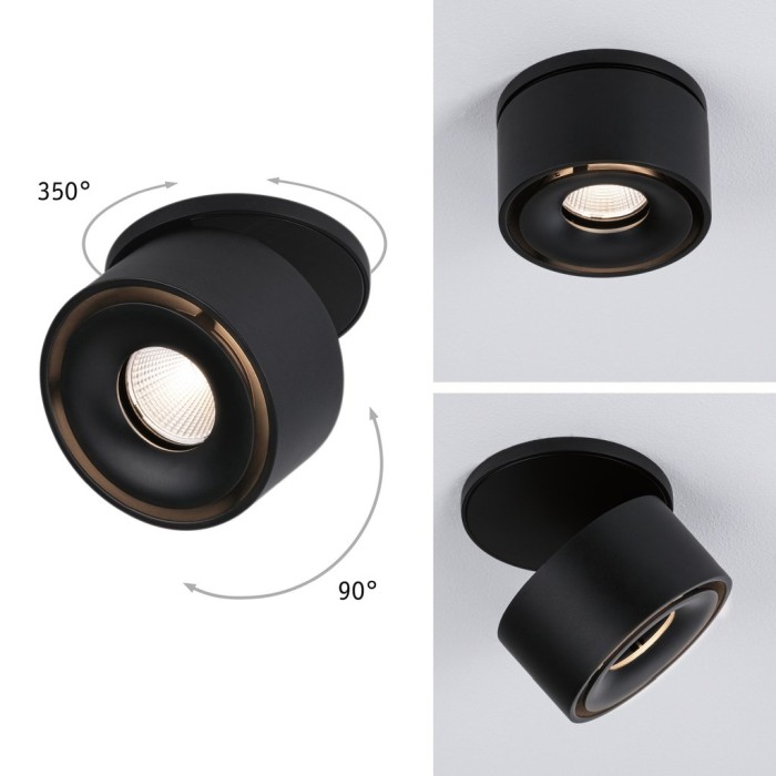 Spot încastrabil Spircle 8W 3000K 230/40V negru [5]