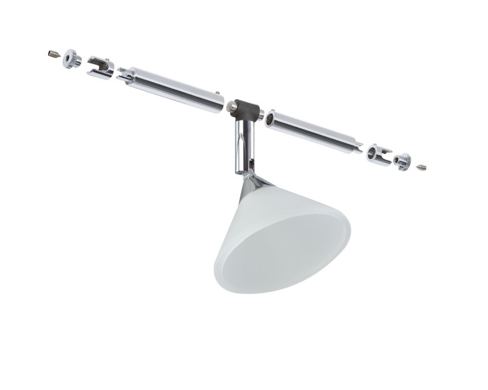 Spot Colmar pe cablu max 1x10W GU4 crom/satin 12V metal/sticlă [2]