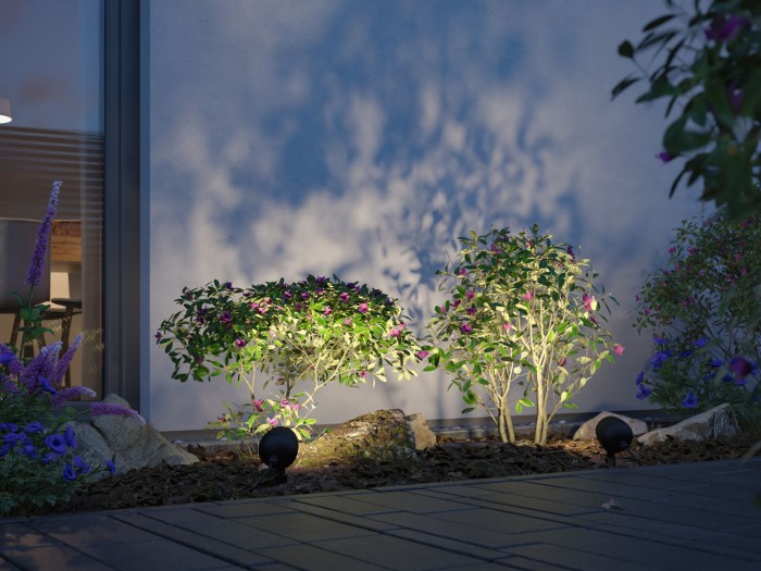 Spot de grădină Kikolo Plug & Shine LED, IP65, 3000K, 7,2W, antracit [4]