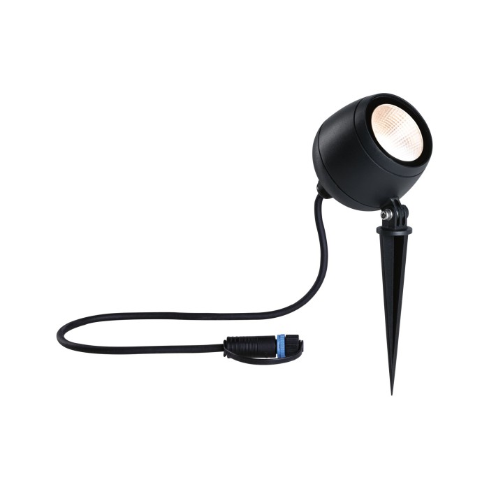 Spot de grădină Kikolo Plug & Shine LED, IP65, 3000K, 7,2W, antracit [2]