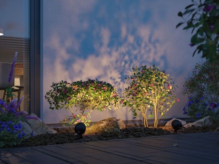 Spot de grădină Plug & Shine Kikolo LED, Smart Home Zigbee, "insect friendly", IP65, temperatură de culoare variabilă, 6,2W, antracit [4]