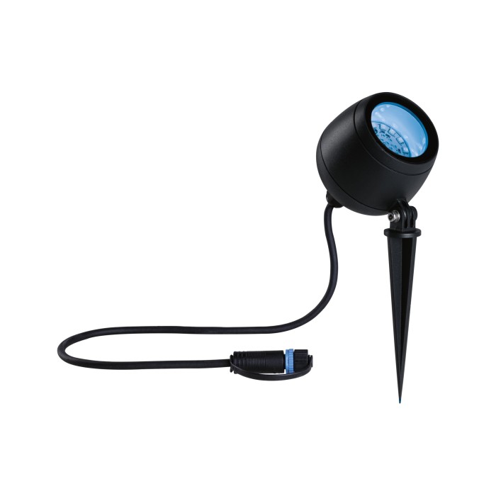 Spot de grădină Plug & Shine Kikolo LED, Smart Home Zigbee, IP65, RGBW+, 6,2W, antracit [2]