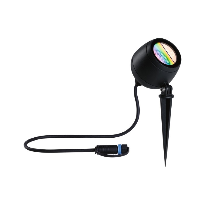 Spot de grădină Plug & Shine Kikolo LED, Smart Home Zigbee, IP65, RGBW+, 6,2W, antracit [7]