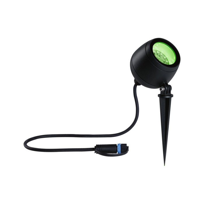 Spot de grădină Plug & Shine Kikolo LED, Smart Home Zigbee, IP65, RGBW+, 6,2W, antracit [3]