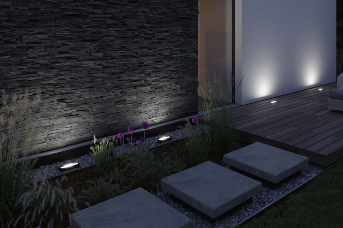 Spot de pardoseală aplicat Plug & Shine LED Ito, IP67, 3000K, 6,1W, antracit [3]