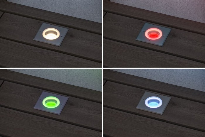 Spot de pardoseală LED, Smart Home Zigbee 3.0, IP67, pătrat, RGBW+, 4,9W, 300lm, 230V, 120°, metal mat [3]