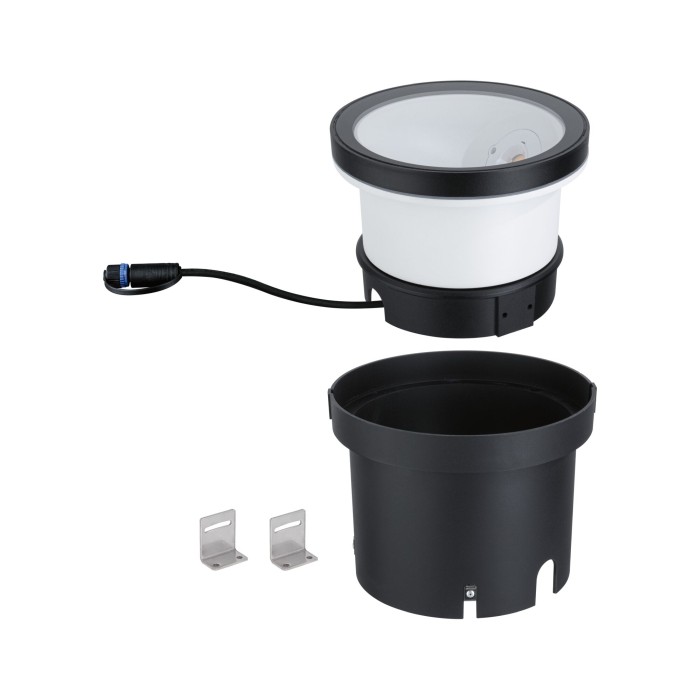 Spot de pardoseală încastrabil Plug & Shine LED Ocos, IP67, 3000K, 6,1W, antracit [3]