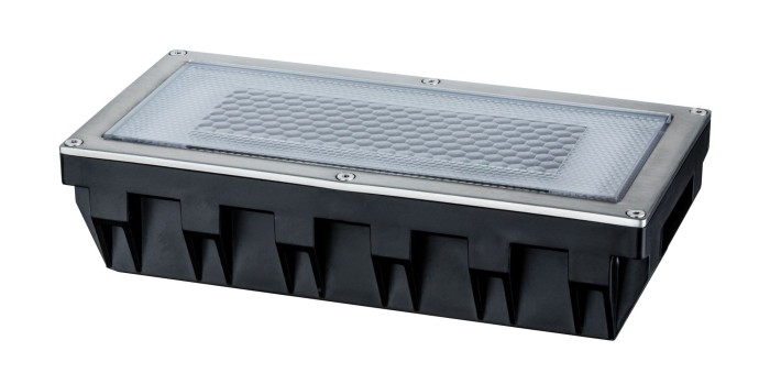 Spot de pardoseală solar Box IP67 LED 1x0,6W 200x100mm inox-plastic [2]