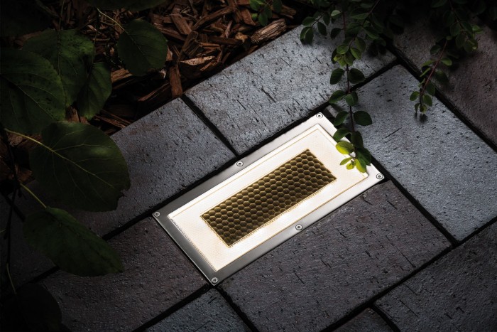 Spot de pardoseală solar Box IP67 LED 1x0,6W 200x100mm inox-plastic [3]