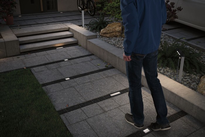 Spot de pardoseală solar LED, Domenic, IP67 3000K 1lm, negru [5]