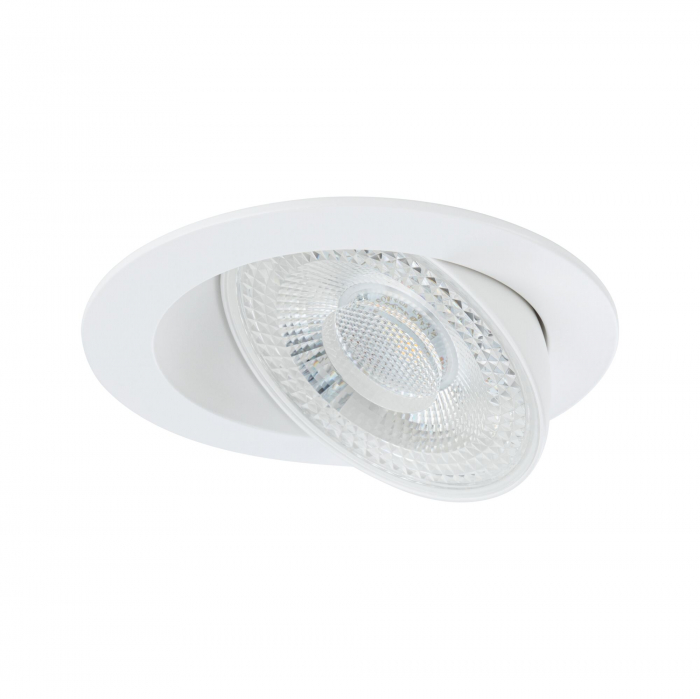 Spot încastrabil Aumus LED, rotund, 105mm, 90°,  5W, 700lm, 230V, flux luminos variabil în 3 pași, temperatură de culoare variabilă 2700 - 6500K, alb [6]