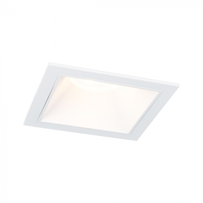 Spot incastrabil Cole Coin, IP44, patrat, 88x88mm, 6W, 470lm, 230V, flux luminos variabil in 3 pasi, 2700K, alb [2]