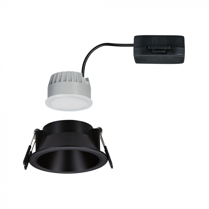 Spot încastrabil Cole LED, IP44, Coin 6W, 470lm, 230V, 2700K, negru, cu flux luminos variabil în 3 pași [6]