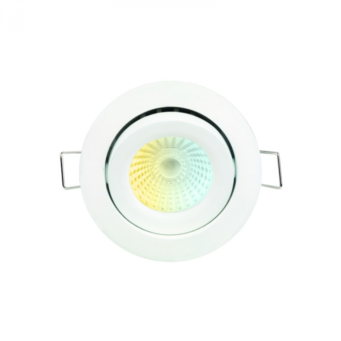 Spot încastrabil FaloCS™, 5W, IP44, 2700/3000/4000K, 5W, orientabil, alb, cu flux luminos variabil [2]