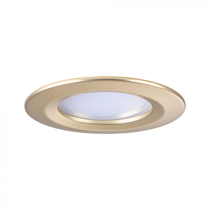 Spot încastrabil LED Nova Coin, IP44, rotund, 78mm, Coin, 3x6W, 3x470lm, 230V, 2700K, auriu mat [3]