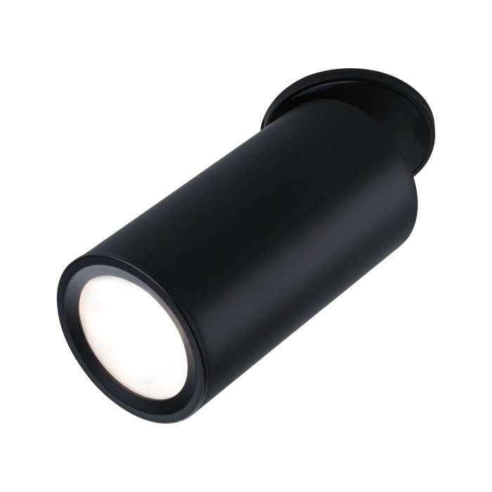 Spot încastrabil LED Turnal, rotund, 60mm, 90° Coin 6W, 2700K, negru mat, cu flux luminos variabil în 3 pași [2]