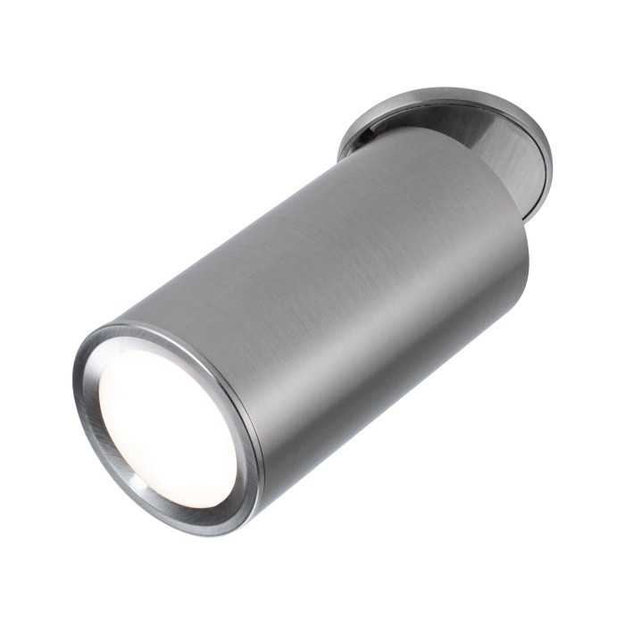Spot încastrabil LED Turnal, rotund, 60mm, 90° Coin 6W, 2700K, metal periat, cu flux luminos variabil în 3 pași [2]