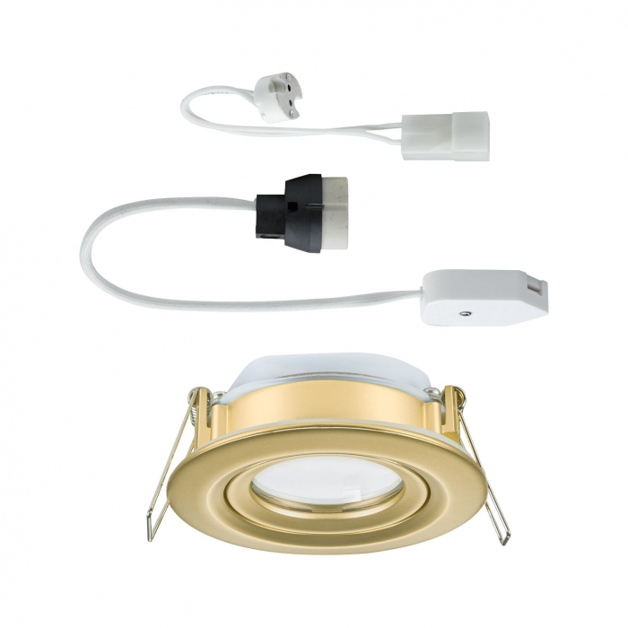 Spot încastrabil Nova Plus, IP65, rotund, 93mm, 30°, GU5,3 / GU10, max. 35W, 230/12V, auriu matt [2]