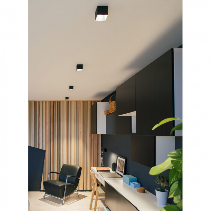 Spot încastrabil SLC Design Blocky, negru, 9W, 3000K [8]