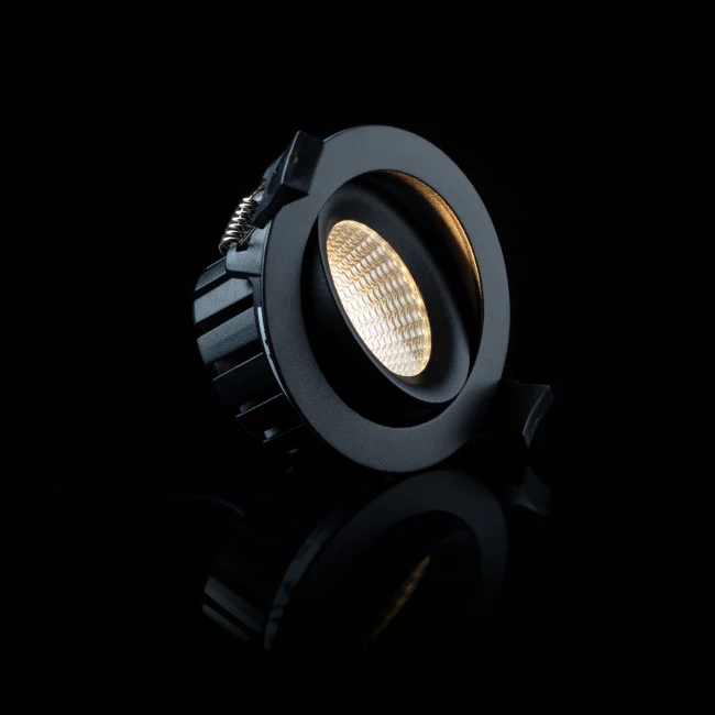Spot încastrabil SLC DL04, rotund, 83mm, 2700K, negru, IP54, flux luminos variabil [7]