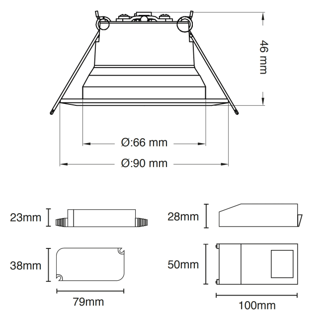 Spot încastrabil SLC One 360°, temperatură de culoare variabilă, aluminiu [5]